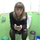 A blonde, Eastern-European girl wearing street lingerie sits on a toilet, pisses, and takes a shit while looking at her cell phone. Quite a bit of  grunting before any plops are heard. She wipes when finished. 720P HD. 100MB, MP4 file. About 6 minutes.